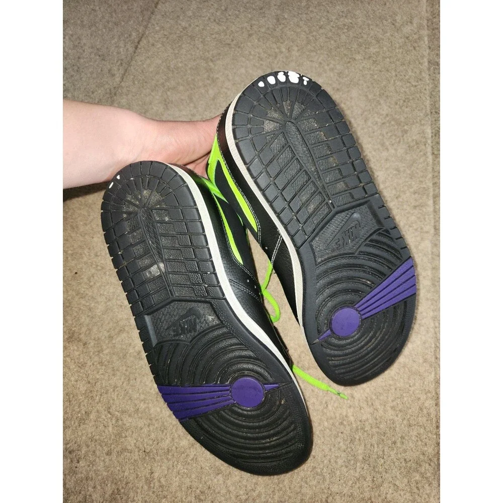 NIKE Air Jordan 1 Flight Strap Sneakers | Flash Lime Black | M8.5